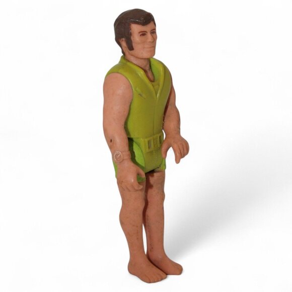 Vintage 1974 Fisher-Price Adventure People Green Scuba Diver Action Figure 3.75" - Picture 7 of 7